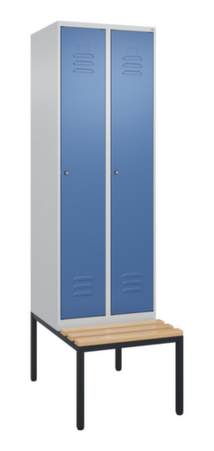 C+P locker Classic Plus met bank, vakbreedte 300 mm