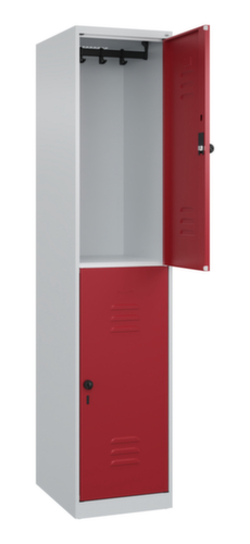 C+P Dubbeldekse locker Classic Plus, vakbreedte 400 mm