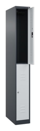 C+P Dubbeldekse locker Classic Plus, vakbreedte 250 mm