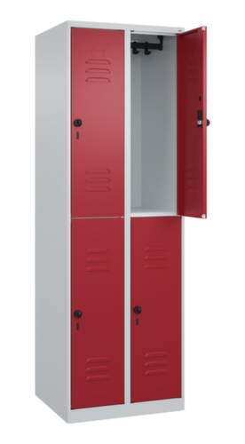 C+P Dubbeldekse locker Classic Plus, vakbreedte 300 mm