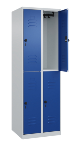 C+P Dubbeldekse locker Classic Plus, vakbreedte 300 mm