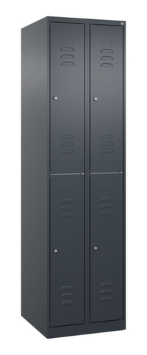 C+P Dubbeldekse locker Classic Plus, vakbreedte 250 mm