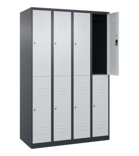 C+P Dubbeldekse locker Classic Plus, vakbreedte 300 mm