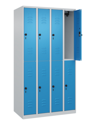 C+P Dubbeldekse locker Classic Plus, vakbreedte 250 mm