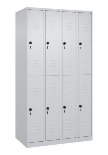 C+P Dubbeldekse locker Classic Plus, vakbreedte 250 mm