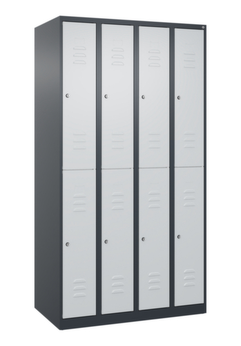 C+P Dubbeldekse locker Classic Plus, vakbreedte 250 mm