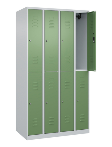 C+P Dubbeldekse locker Classic Plus, vakbreedte 250 mm