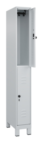 C+P Dubbeldekse locker Classic Plus, vakbreedte 250 mm