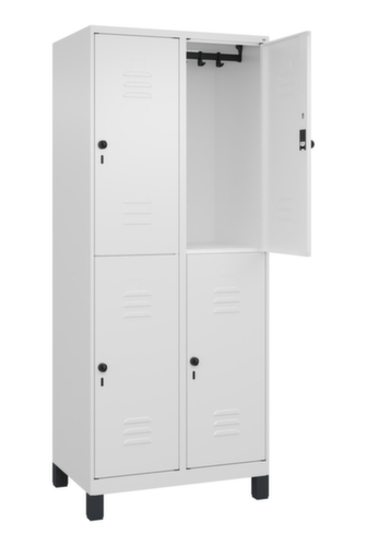 C+P Dubbeldekse locker Classic Plus, vakbreedte 400 mm