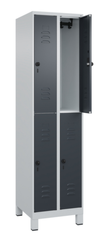 C+P Dubbeldekse locker Classic Plus, vakbreedte 250 mm