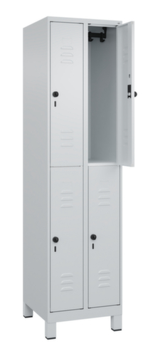 C+P Dubbeldekse locker Classic Plus, vakbreedte 250 mm