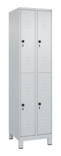 C+P Dubbeldekse locker Classic Plus, vakbreedte 250 mm