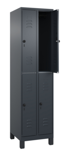 C+P Dubbeldekse locker Classic Plus, vakbreedte 250 mm