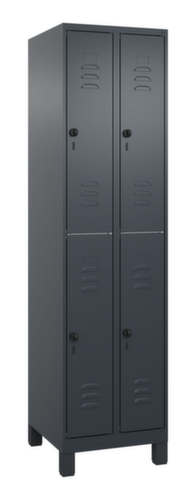 C+P Dubbeldekse locker Classic Plus, vakbreedte 250 mm