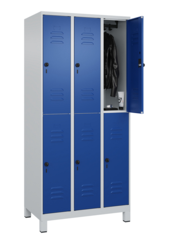 C+P Dubbeldekse locker Classic Plus, vakbreedte 300 mm