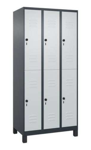 C+P Dubbeldekse locker Classic Plus, vakbreedte 300 mm