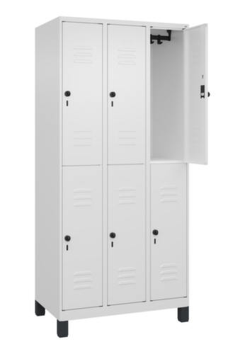 C+P Dubbeldekse locker Classic Plus, vakbreedte 300 mm