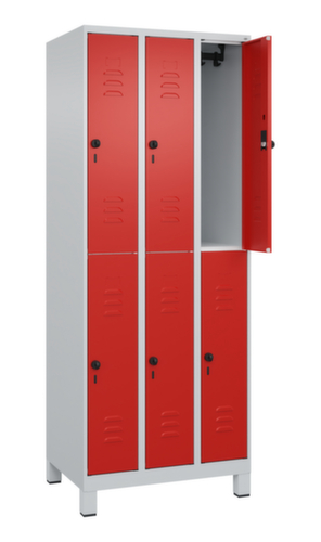 C+P Dubbeldekse locker Classic Plus, vakbreedte 250 mm