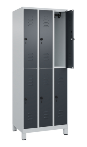 C+P Dubbeldekse locker Classic Plus, vakbreedte 250 mm