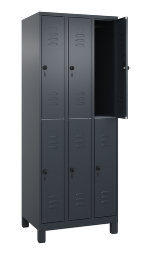 C+P Dubbeldekse locker Classic Plus, vakbreedte 250 mm