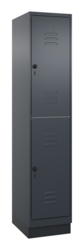 C+P Dubbeldekse locker Classic Plus, vakbreedte 400 mm