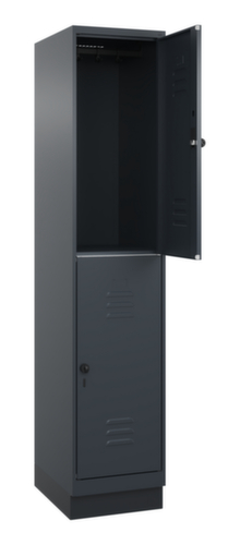 C+P Dubbeldekse locker Classic Plus, vakbreedte 400 mm