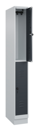 C+P Dubbeldekse locker Classic Plus, vakbreedte 250 mm