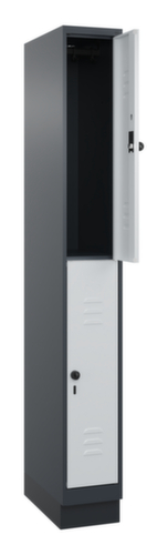 C+P Dubbeldekse locker Classic Plus, vakbreedte 250 mm