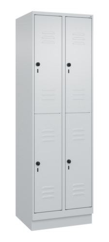 C+P Dubbeldekse locker Classic Plus, vakbreedte 300 mm