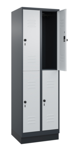 C+P Dubbeldekse locker Classic Plus, vakbreedte 300 mm