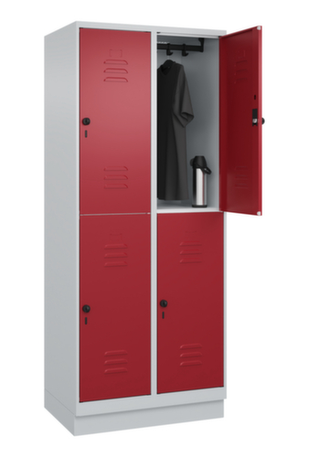 C+P Dubbeldekse locker Classic Plus, vakbreedte 400 mm