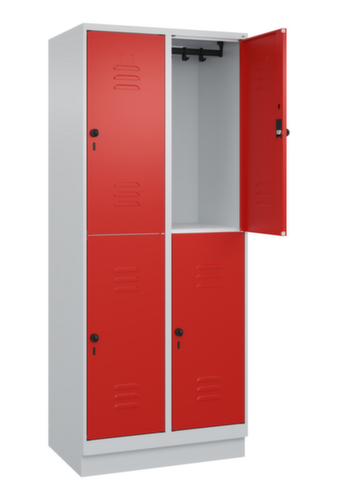 C+P Dubbeldekse locker Classic Plus, vakbreedte 400 mm