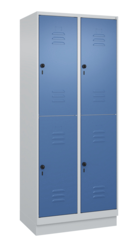 C+P Dubbeldekse locker Classic Plus, vakbreedte 400 mm