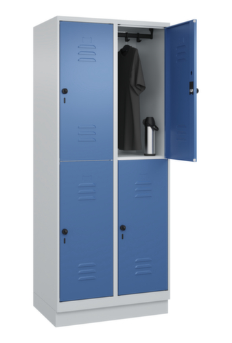 C+P Dubbeldekse locker Classic Plus, vakbreedte 400 mm