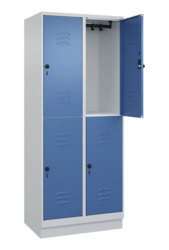 C+P Dubbeldekse locker Classic Plus, vakbreedte 400 mm