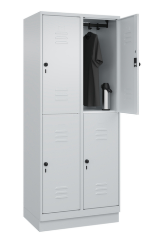 C+P Dubbeldekse locker Classic Plus, vakbreedte 400 mm