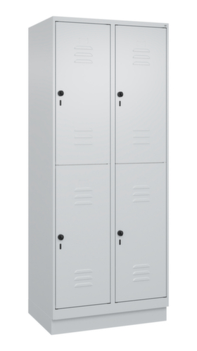 C+P Dubbeldekse locker Classic Plus, vakbreedte 400 mm