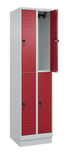 C+P Dubbeldekse locker Classic Plus, vakbreedte 250 mm