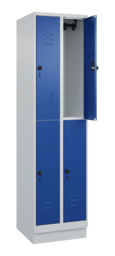 C+P Dubbeldekse locker Classic Plus, vakbreedte 250 mm