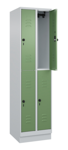 C+P Dubbeldekse locker Classic Plus, vakbreedte 250 mm