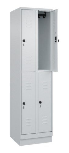 C+P Dubbeldekse locker Classic Plus, vakbreedte 250 mm