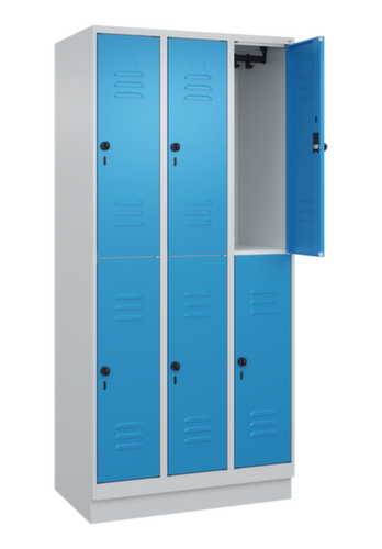 C+P Dubbeldekse locker Classic Plus, vakbreedte 300 mm