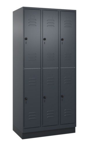 C+P Dubbeldekse locker Classic Plus, vakbreedte 300 mm