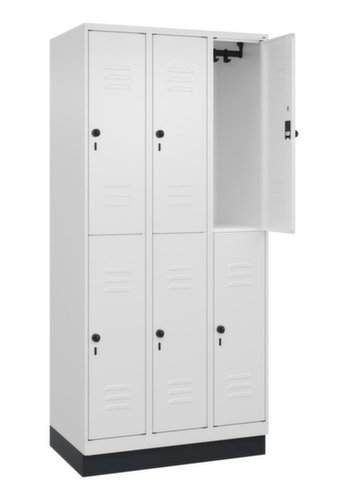 C+P Dubbeldekse locker Classic Plus, vakbreedte 300 mm