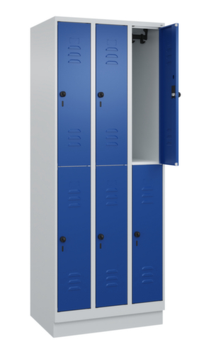 C+P Dubbeldekse locker Classic Plus, vakbreedte 250 mm