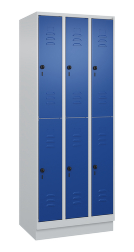 C+P Dubbeldekse locker Classic Plus, vakbreedte 250 mm