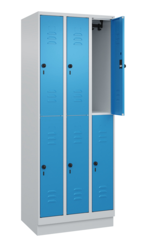 C+P Dubbeldekse locker Classic Plus, vakbreedte 250 mm