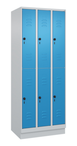 C+P Dubbeldekse locker Classic Plus, vakbreedte 250 mm