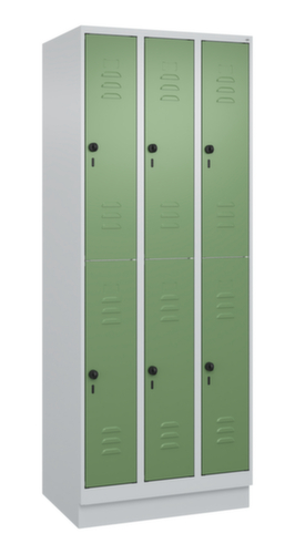 C+P Dubbeldekse locker Classic Plus, vakbreedte 250 mm