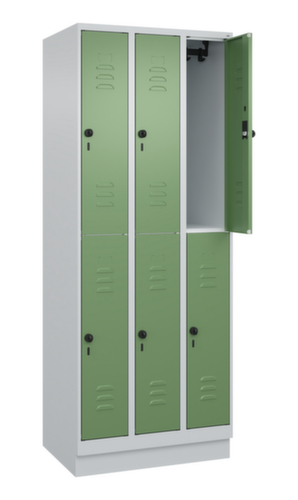 C+P Dubbeldekse locker Classic Plus, vakbreedte 250 mm